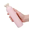Kit de higiene pessoal portátil para viagem com frascos dosadores de shampoo, gel de banho e loção corporal - um essencial de viagem para cuidados pessoais