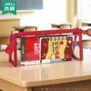 Bolsa de Exame Jerry Cor Vermelha da China para Estudantes do Vestibular Grande Capacidade Portátil Transparente Bolsa para Documentos