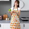 Delantal fabricante popular en línea popular caricatura secado de manos cocina de cocina impermeable sin mangas cintura