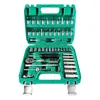 Caja de Herramientas con Llave de Vasos de Mecánica Automotriz Montada en Vehículo Juego de Ferretería Combinado Juego Completo Fabricante Venta al por Mayor Acero Aleado