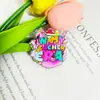 Parche de Gatito Helado de Dibujos Animados Acrílico Lindo Huevo Helado Pizarra Joyería DIY Brillo Fino Crayón Manzana