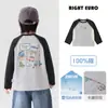 Camiseta de Manga Larga para Niños Estilo Europeo Derecho Estilo Primavera y Otoño Algodón Puro Top para Bebé 2026 Ropa Nueva para Niños Ropa de Otoño para Niños Moderna