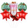 Comercio exterior al por mayor traje de globos de Navidad forma de Papá Noel payaso tema geek decoración de fiesta globo