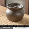 Panela de Cerâmica com Tampa para Cozinhar Sopa Lentamente, Panela de Ensopado com Vedação de Água, Panela de Sopa para Uso Doméstico, Lanche Shaixian, Jiangxi, Panela de Barro para Porção Individual