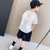 Camiseta de Manga Corta para Niños 2026 Verano Nuevo Estilo Talla Mediana y Grande Infantil Alas de Ángel Manga Media Bebé Niños Top Casual Moderno