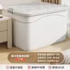 Caixa de Armazenamento Espessa Extra Grande Doméstica de Plástico para Roupas Colchas Organização Lanches Brinquedos Caixa de Armazenamento de Grande Capacidade