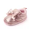 Zapatos casuales de lazo brillante para bebés de 0 a 1 año zapatos para niños pequeños zapatos para bebés suela suave zapatos para bebés al por mayor 2331