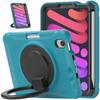 Adequado para capa protetora plana para iPad mini 6 2021 com slot para caneta, suporte giratório de 360 graus, capa protetora tri-proof