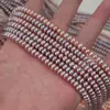 Perlas de Agua Dulce Planas Naturales con Agujero Pasante Cuentas Sueltas Brillo Fuerte Perlas Redondas Planas Reales Accesorios para Pulsera Collar Pendiente DIY