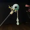 Horquilla Antigua de Imitación de Sándalo de Alta Calidad Broche Elegante para el Cabello Borla de Madera Accesorios para el Cabello Paso a Paso Hanfu Cheongsam