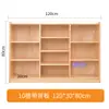 Gabinete de Juguetes de Madera Maciza para Jardín de Infancia Gabinete Combinado Gabinete de Almacenamiento para Niños Gabinete de Área Gabinete para Mochilas Gabinete de Materiales Didácticos Montessori Gabinete para Zapatos