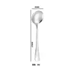 Venta al por mayor de Acero Inoxidable 304 Vajilla Doméstica Hotel Estilo Occidental Cuchara para Hielo 1010 Vajilla Occidental Set de Cuchillo, Tenedor y Cuchara para Steak