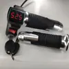 Tela vermelha interruptor de trava de grão de arroz guidão de giro de carro elétrico acessórios para carro elétrico guidão de controle de velocidade guidão de acelerador