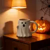 Copo de água de cerâmica fantasma de Halloween Caneca mágica fantasma elfo Caneca criativa engraçada Caneca de café