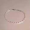 Nuevo diseño minimalista, pulsera de cubos de azúcar con diamantes, geométrica, fresca, elegante, lujosa y deslumbrante