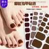 Película de Esmalte de Uñas de Color Puro Nueva de Zhengxiang Pegatinas para Uñas de los Pies Transfronterizas Temu Más Vendidos Lindas Pegatinas de Manicura para Uñas de los Pies