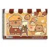 Caderno de Desenho Kapibala A4, Espessado e Não Transparente, Adequado para Alunos do Ensino Fundamental do Primeiro Ano, Suporta Dropshipping