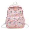 Mochila Feminina Estilo Japonês Ins Nova Fresca Fofa Estampada Tendência Estudante Universitário Grande Capacidade Bolsa Escolar