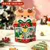Saco de Presente de Natal Novo Estilo Desenho Animado Lanche Assado Biscoito Saco com Fecho Zíper Criativo Véspera de Natal Saco de Embalagem para Presente de Feriado