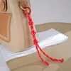 Bolsa con Nudo de Botón de Moda Creativa Colgante Nicho Versátil Accesorio de Bolsa de Cuerda de Nylon Tejida a Mano Colgante para Teléfono