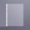 Pasta A4 estilosa com grande capacidade, design multicamadas e fichário de três argolas, perfeita para organizar e guardar trabalhos e materiais de estudantes.