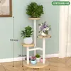 Suporte de Flores de Ferro Multicamadas Transfronteiriço para Sala de Estar Varanda, Estante de Armazenamento de Chão, Suporte Redondo para Vasos de Flores, Rack de Armazenamento para Plantas Verdes e Suculentas