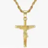 Joias de Comércio Exterior Colar de Aço Inoxidável Transfronteiriço Pingente de Cruz Pingente de Personalidade Colar de Pessoa da Moda Joias Banhadas a Ouro Luxo Leve