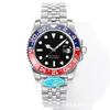 Reloj Mecánico Automático Completo Gmt Form Linneye para Hombre, Estilo de Negocios, Correa de Acero de 4 Manecillas, Bisel de Cerámica, Esfera Grande Danny Road