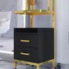 Carrito de Herramientas Especiales para Salón de Peluquería, Carrito para Tienda de Peluquería, Estante de Almacenamiento, Carrito de Almacenamiento de Metal para Barbería Sin Instalación
