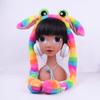 Audífonos al por mayor con orejas de conejo y otras formas, lindos y lindos airbags que se pueden mover, audífonos luminosos de diadema de celebridad de Internet