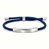 Pulsera de acero inoxidable con logo grabado transfronterizo de Amazon, pulsera de acero de titanio grabable con láser, pulsera tejida pequeña para regalo DIY