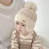 Viento dulce felpa lindo fruta protección de orejas para niños gorra forrada de polar gruesa para niños y niñas gorro de bebé al por mayor gorra transfronteriza