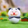 Adorable vaso de fufu suave con dibujos de panda y cervatillo, adornos de muñeca, red roja, decoración para hornear pasteles, venta directa de fábrica
