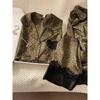 Pijama de Seda Helada con Estampado de Leopardo de Lujo Ligero y Gama Alta para Mujer Primavera y Otoño 2025 Nuevo Traje de Pantalón Largo de Satén Ropa de Casa