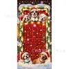 Cortinas para Puerta de Navidad, Banderas para Puerta, Cajas de Regalo, Decoraciones para Interiores y Exteriores, Banderas para Eventos Festivos, Envío Transfronterizo