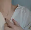 Collar Colgante de Perla con Símbolo Musical Chapado en Plata 925 Oro de 18K Línea de Lujo Accesible para Mujer Estilo Normcore Cadena para Clavícula Apilada