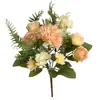 Nova Hortênsia Atacado Pequeno Buquê Flor Margarida Mais Vendido Casamento Buquê de Mão Flor Artificial Comércio Exterior Transfronteiriço Dente-de-leão Planta Verde