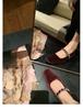 Versão em Pele de Ovelha ~ Novo 2025 Sapatos Mary Jane Genuínos em Couro com Strass e Veludo para Mulheres, Sapatos de Primavera com Bico Quadrado, Uma Tira, Slip-On