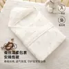 Manta swaddle de algodão e seda para recém-nascidos, swaddle de algodão penteado dupla face para bebês recém-nascidos, manta fina de algodão para aquecimento na sala de parto