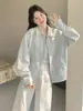 Primavera 2026 Nuevo Diseño con Sentido de la Moda Chaqueta de Trabajo con Cuello Solapa para Mujer Estilo Holgado Perezoso Chaqueta Corta Top Casual