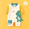 Ropa Nueva de Otoño para Bebé, Monos para Recién Nacidos, Batas de Manga Larga para Primavera y Otoño, Ropa de Otoño, Ropa Delgada de Manga Larga de Algodón Puro