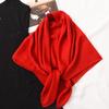 Turbante de Estilo Étnico Color Sólido Combinable Bufanda de Seda para Mujer Chal de Verano de Algodón Lino Bufanda Simple Elegante para Habitación con Aire Acondicionado