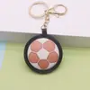 Cuero PU acolchado Copa del Mundo fútbol deportes bolsa de juguete de moda colgante accesorio DIY cadena de teléfono móvil llavero