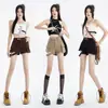 Nuevos Shorts de Mezclilla Elásticos Ajustados de Estilo Militar Versátiles para Todas las Estaciones, Tendencia Callejera Otoño 2025