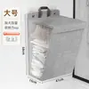 Cesto de Roupa Suja Dobrável Portátil para Casa, Recipiente de Armazenamento, Grande Capacidade, Montado na Parede para Quarto de Dormitório, Banheiro