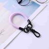Cordón para Vaso de Agua Personalizado Colorido de Nailon Accesorios para Bolsa Colgante Etiqueta de Tela Tejido Corto Cordón para Teléfono Móvil Llavero