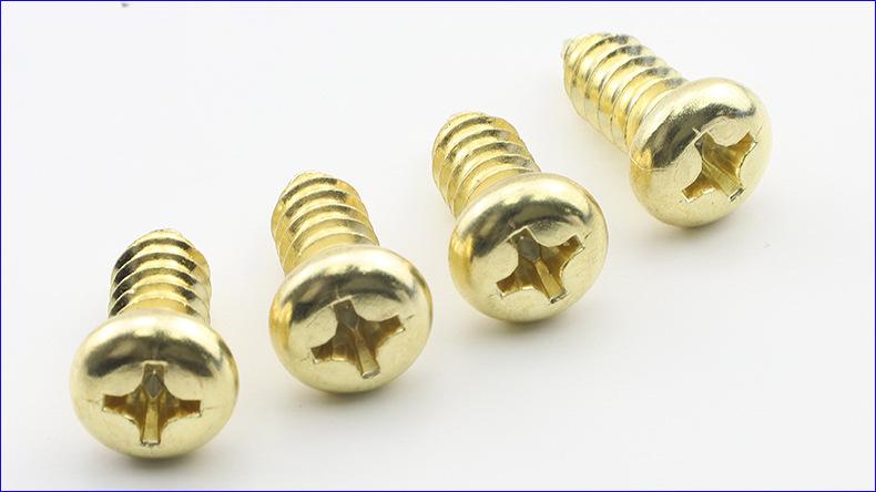 304不锈钢PA金色十字圆头自攻螺丝 (4).JPG