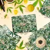 Papel de Copia Hoja de Cáñamo Wx366 17g Papel de Envoltura a Prueba de Humedad Dulces de Regalo Papel Decorativo Hoja Verde Pera