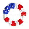 Guirlanda Americana de Dia da Independência Transfronteiriça, Guirlanda Patriótica, Decoração de Feriado Nacional, Montagem de Cena, Enfeites para Pendurar na Porta da Frente, Adereços