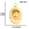 Acero Inoxidable 304 Colgantes Europeos y Americanos Forma de Gota Accesorios Hechos a Mano DIY Materiales para Hacer Collares Pulseras Joyería Venta al por Mayor Transfronteriza